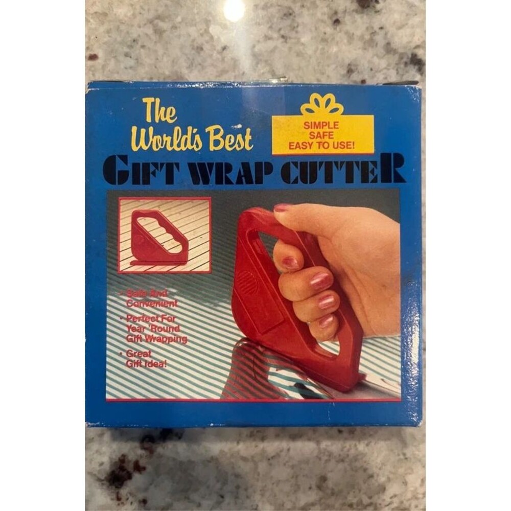 Vintage The World’s Best Gift Wrap Cutter New
